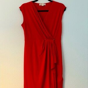 Michael Kors Vibrant Red Midi Dress